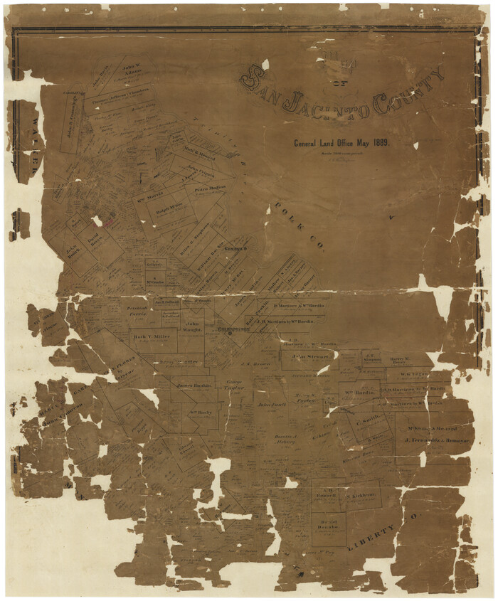 16808, Map of San Jacinto County, General Map Collection

