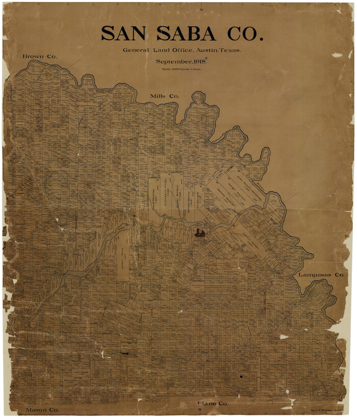 16810, San Saba Co., General Map Collection
