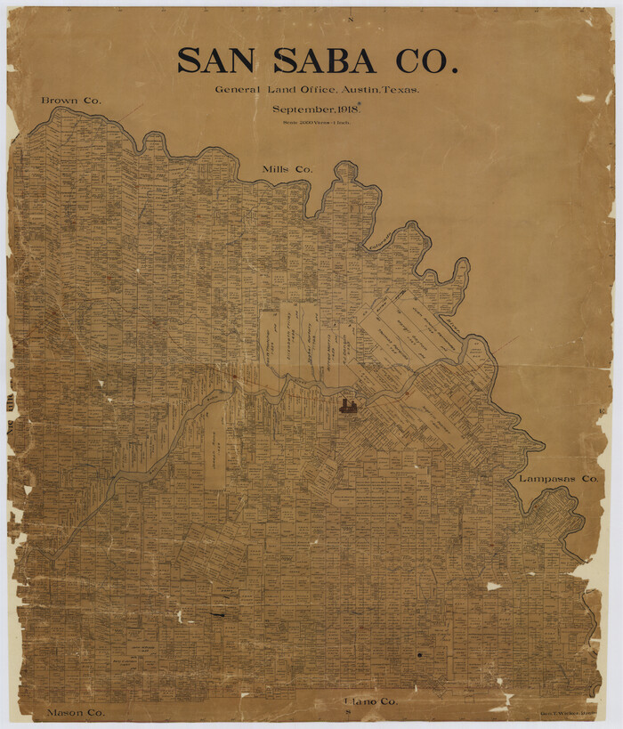 16810, San Saba Co., General Map Collection