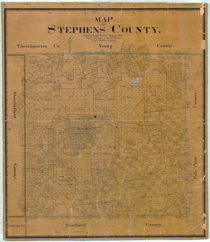 16818, Map of Stephens County, General Map Collection