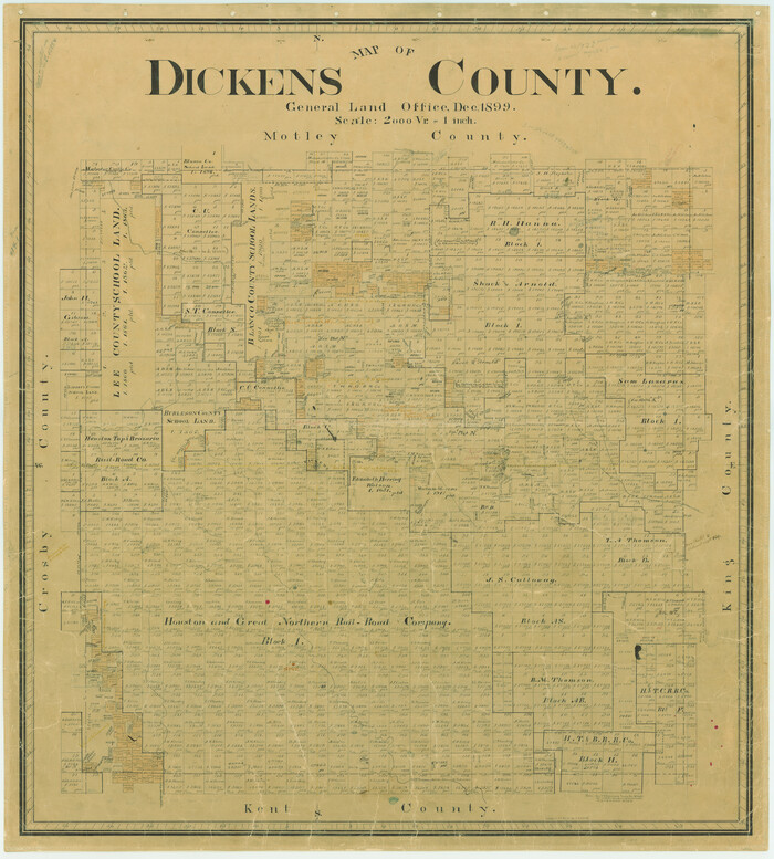 16822, Map of Dickens County, General Map Collection