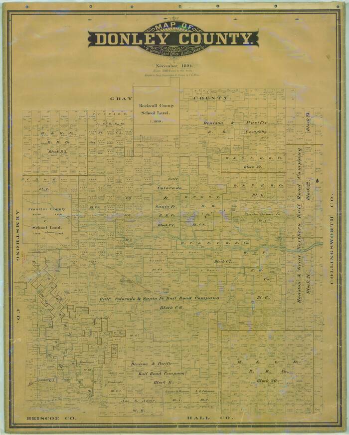 16823, Map of Donley County, General Map Collection