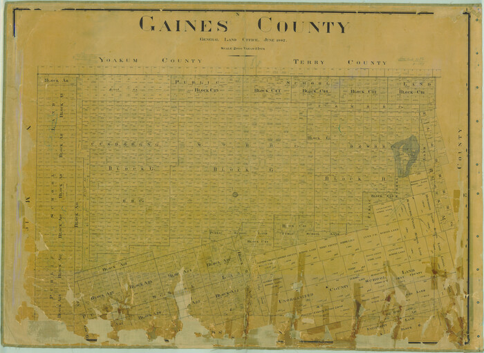 16831, Gaines County, General Map Collection