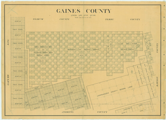 16833, Gaines County, General Map Collection