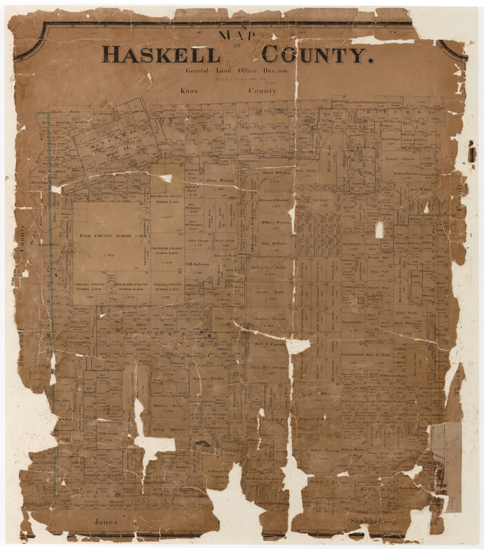 16847, Map of Haskell County, General Map Collection