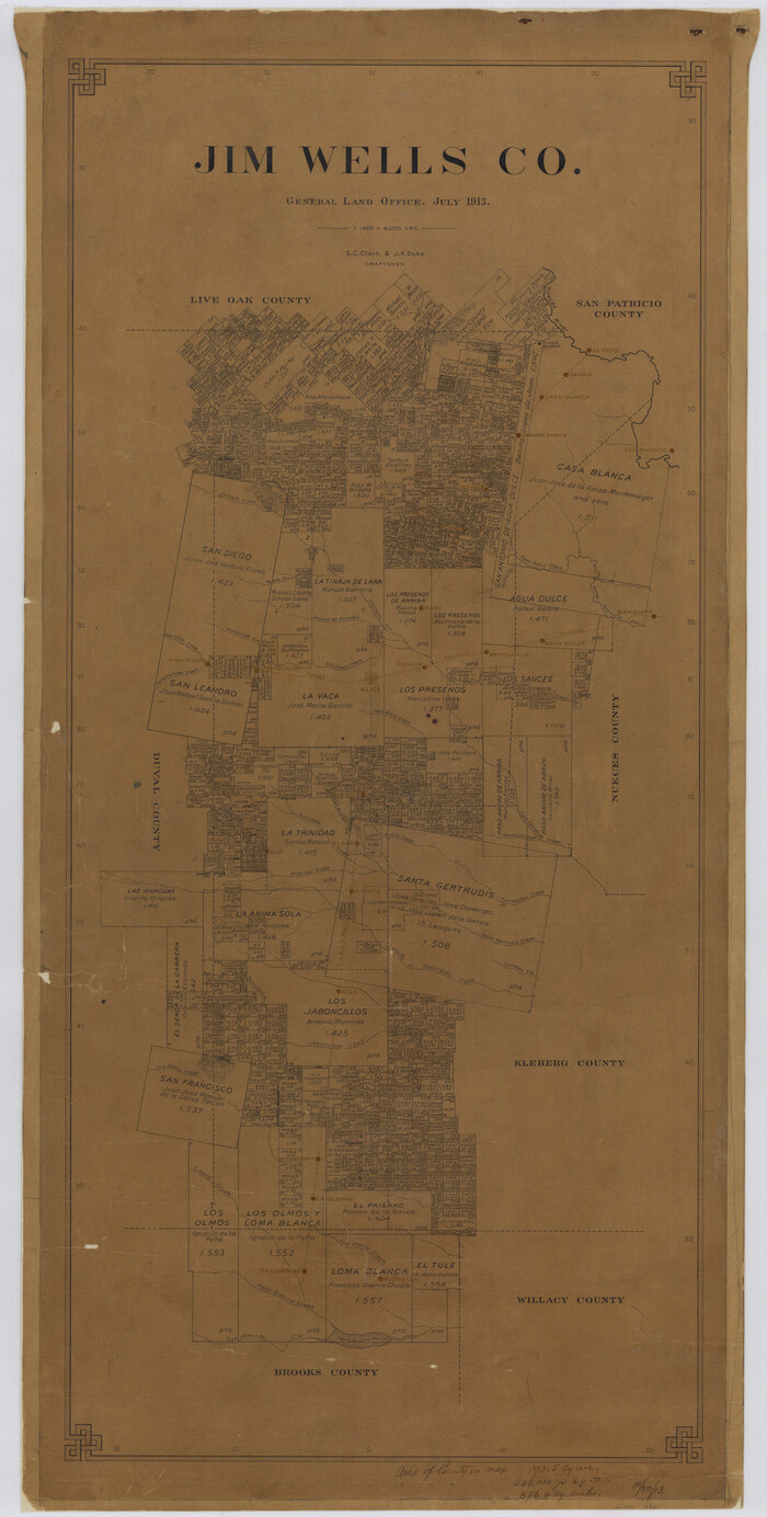 16861, Jim Wells Co., General Map Collection