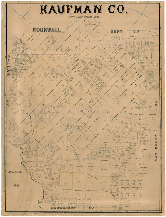 16863, Kaufman Co., General Map Collection