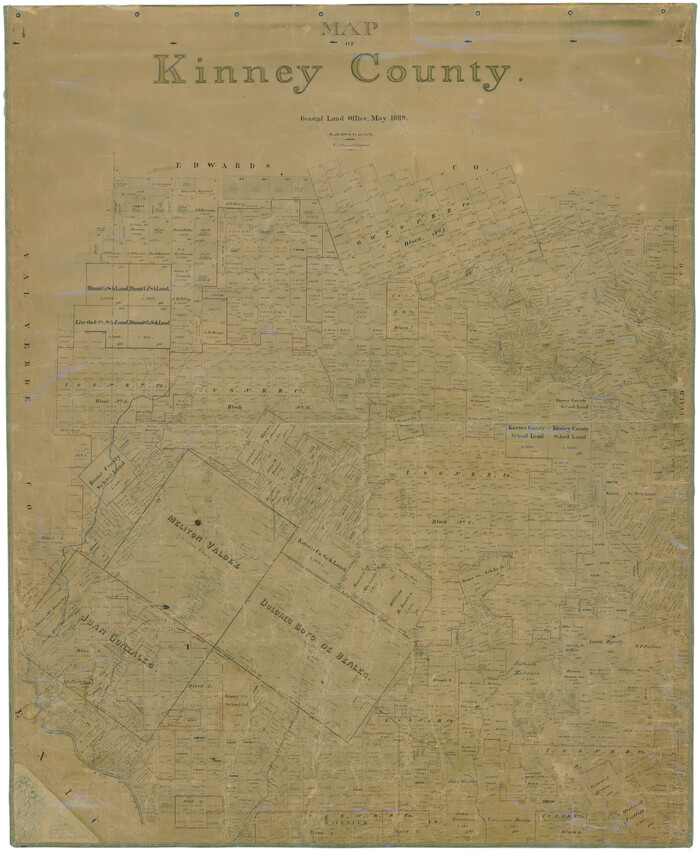 16869, Map of Kinney County, General Map Collection