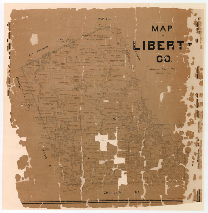 16878, Map of Liberty County, General Map Collection