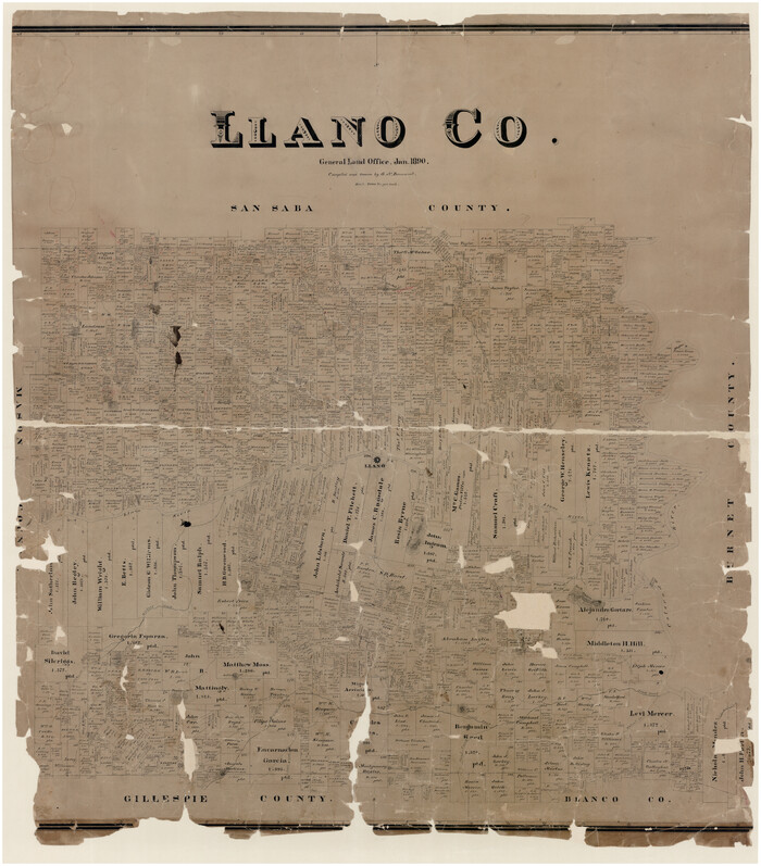 16883, Llano Co., General Map Collection
