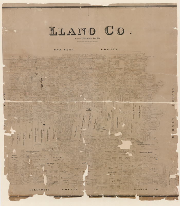 16883, Llano Co., General Map Collection