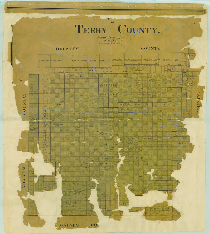 16893, Map of Terry County, General Map Collection