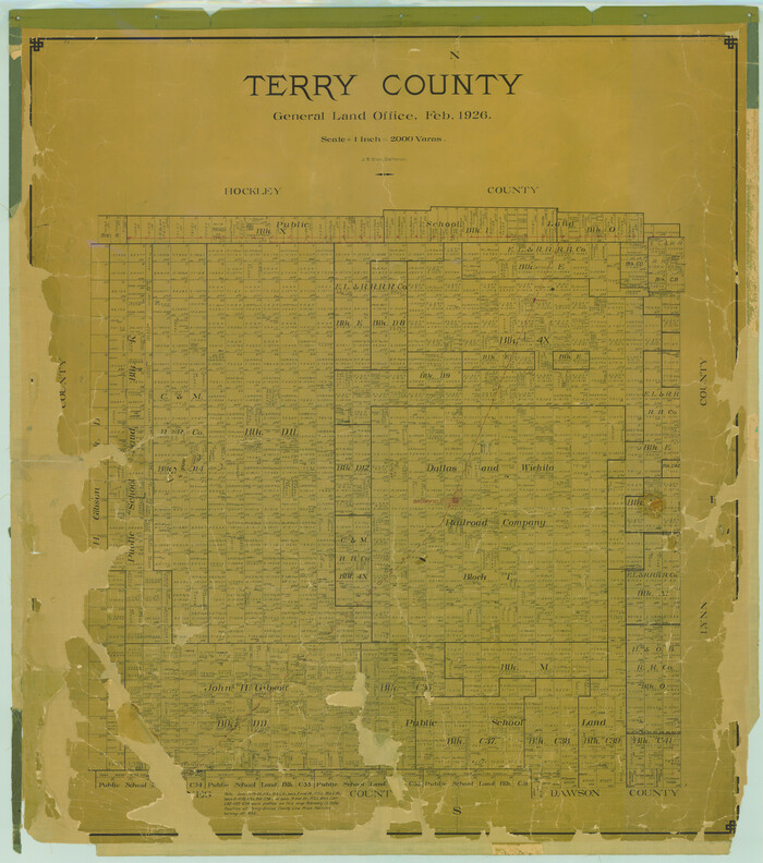 16894, Terry County, General Map Collection