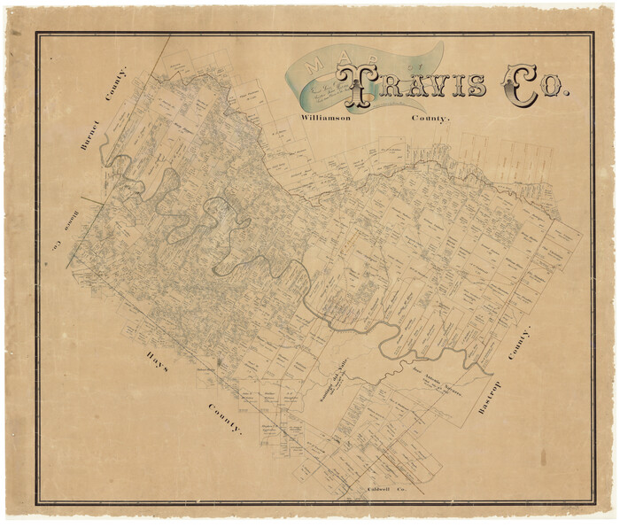 16904, Map of Travis County, General Map Collection