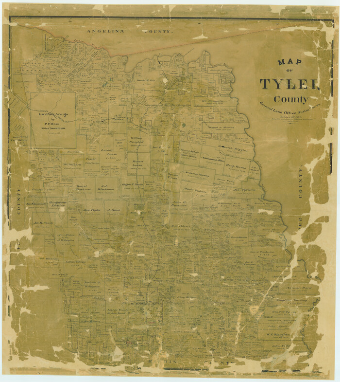 Map Of Tyler County 16907 Map Of Tyler County General Map