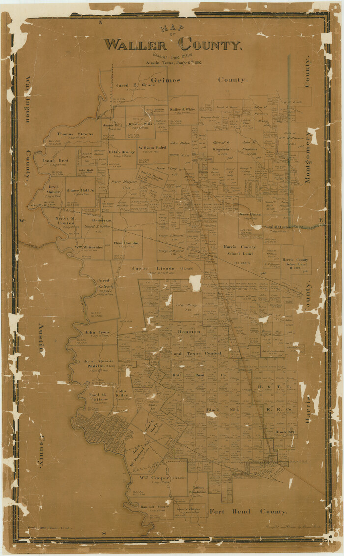 16915, Map of Waller County, General Map Collection