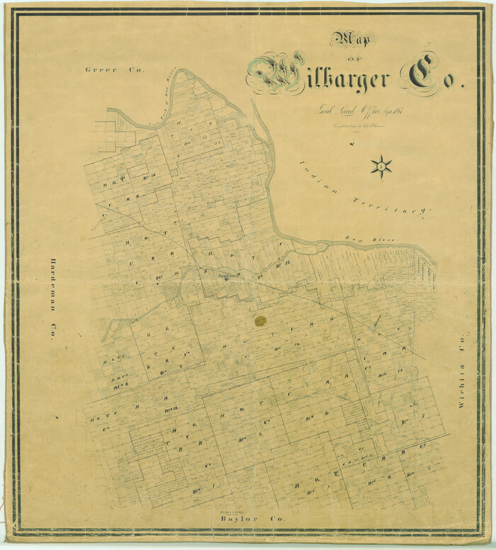 16926, Map of Wilbarger County, General Map Collection