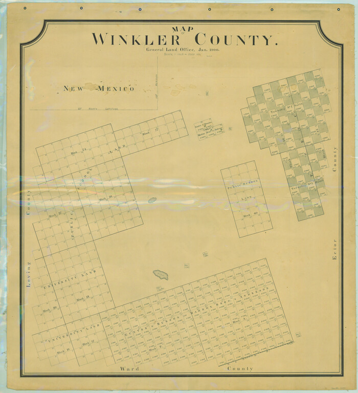 16931, Map of Winkler County, General Map Collection