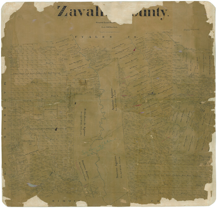 16938, Zavalla [sic] County, General Map Collection
