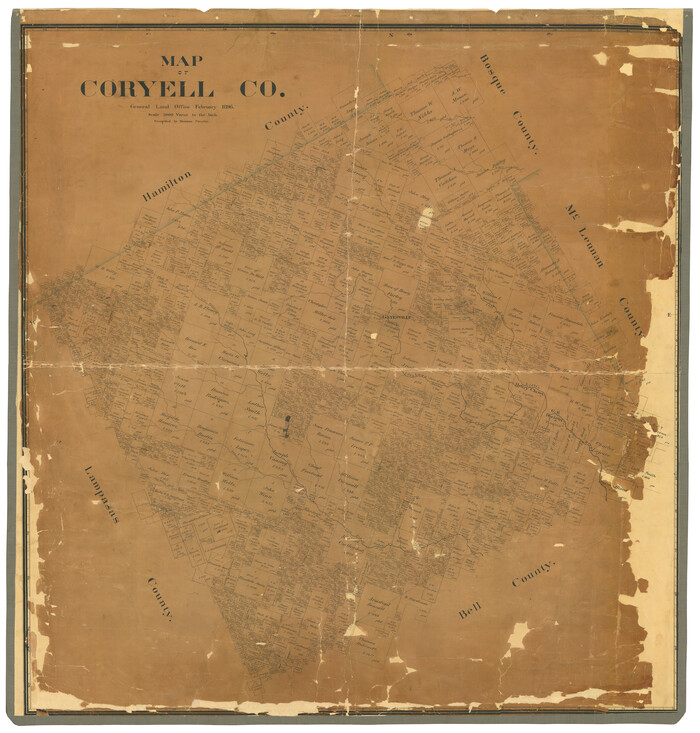 16951, Map of Coryell Co[unty], General Map Collection
