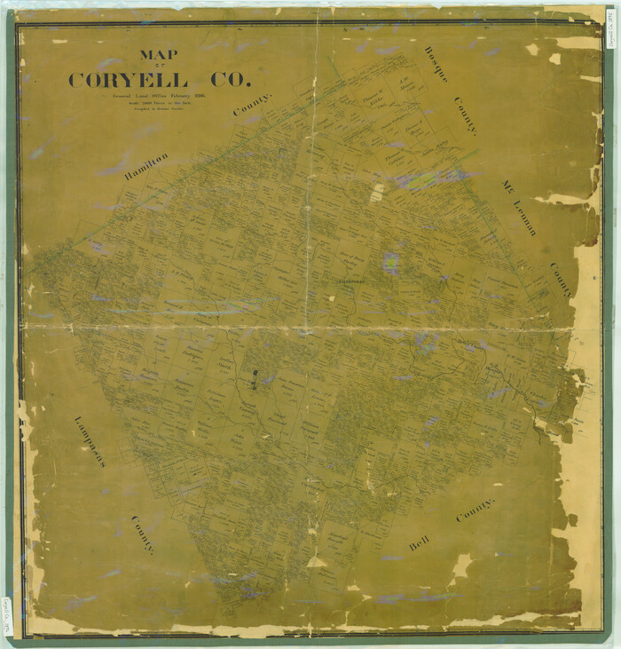 16951, Map of Coryell Co[unty], General Map Collection