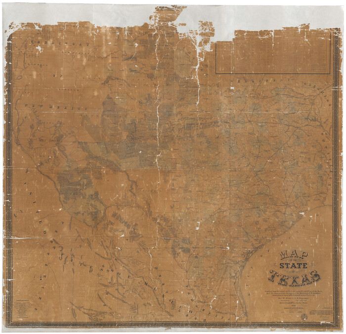 16974, Map of the State of Texas, General Map Collection