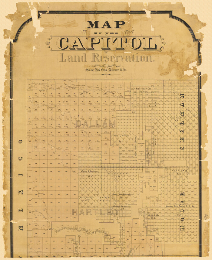1751, Map of the Capitol Land Reservation, General Map Collection
