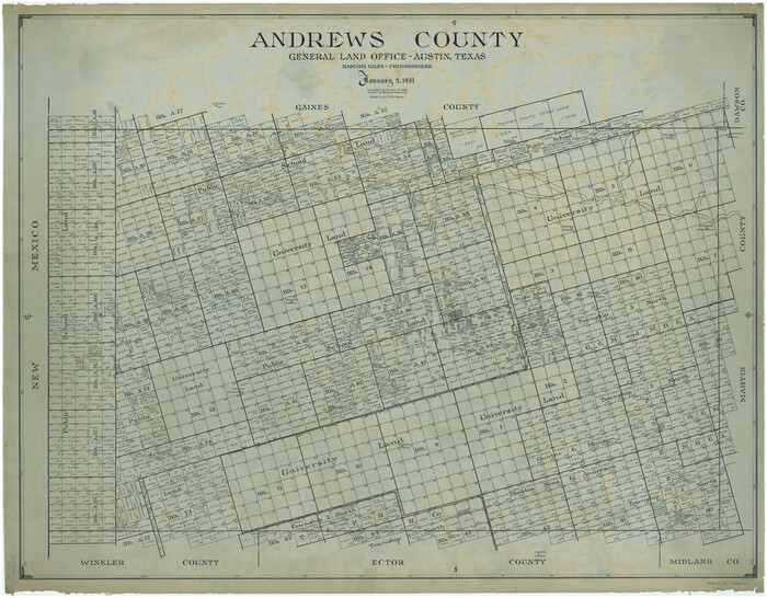 1769, Andrews County, General Map Collection