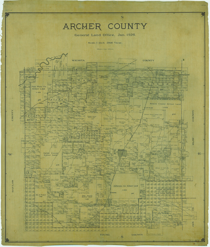 1772, Archer County, General Map Collection