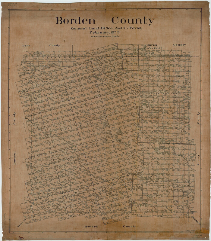 1782, Borden County, General Map Collection