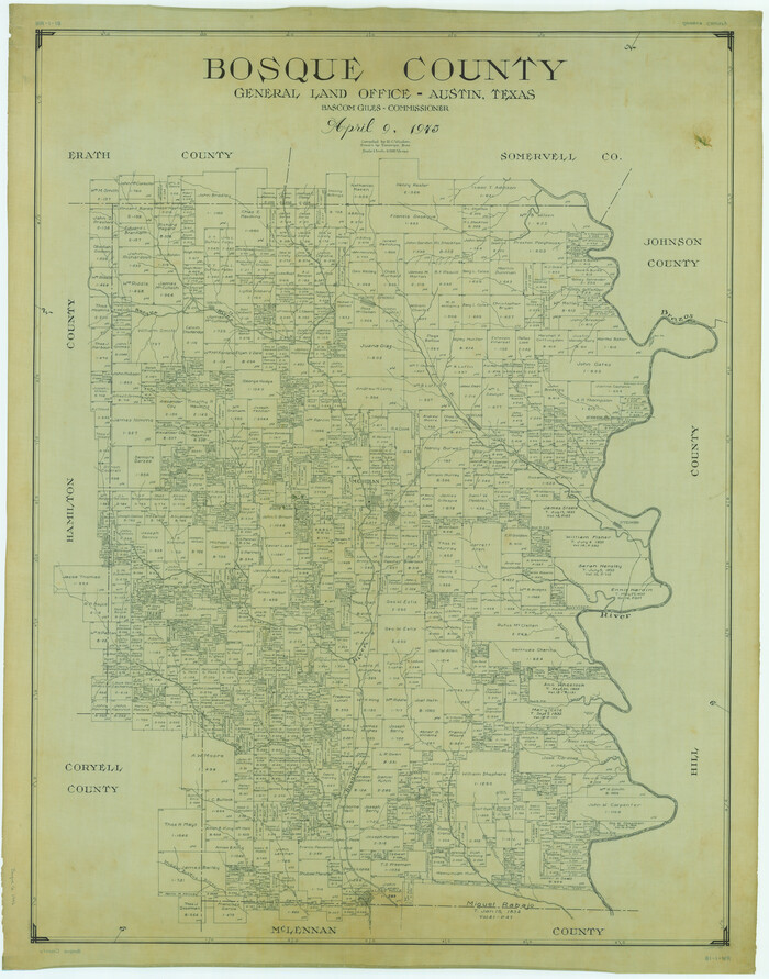 1783, Bosque County, General Map Collection