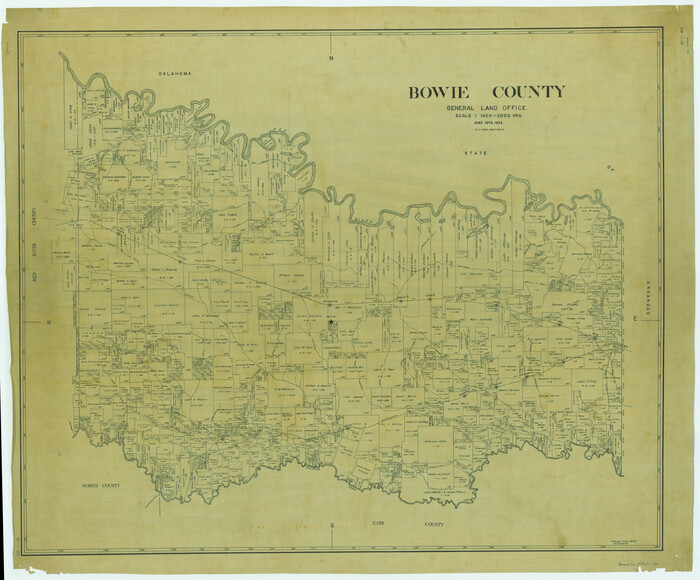 1784, Bowie County, General Map Collection