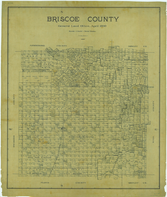 1787, Briscoe County, General Map Collection