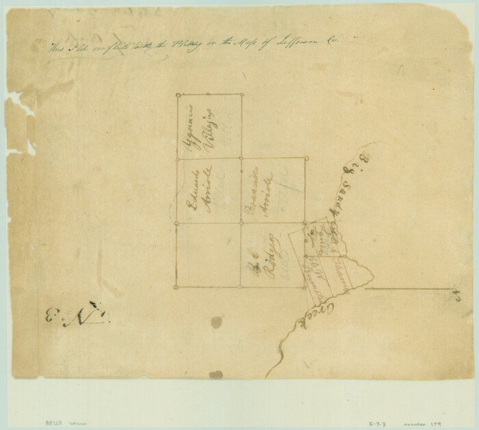 179, [Sketch of Surveys on Big Sandy Creek], General Map Collection