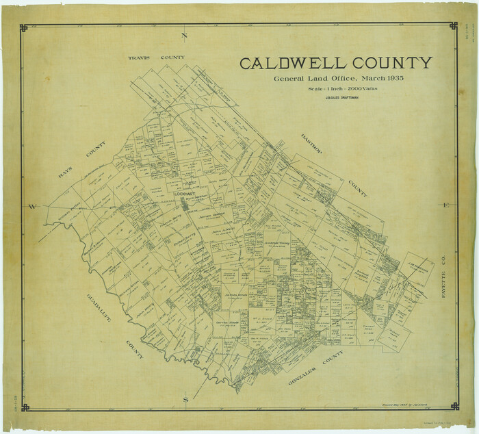 1791, Caldwell County, General Map Collection
