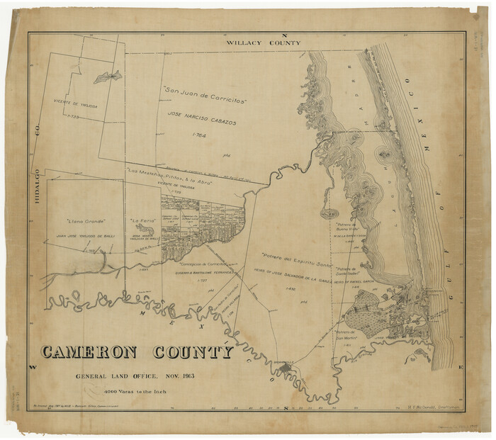 1793, Cameron County, General Map Collection