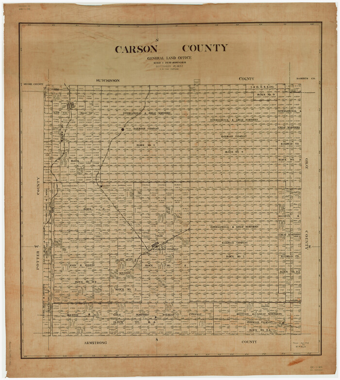 1795, Carson County, General Map Collection