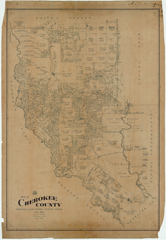 1799, Map of Cherokee County, General Map Collection