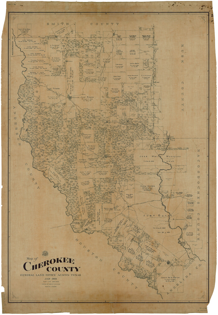 1799, Map of Cherokee County, General Map Collection