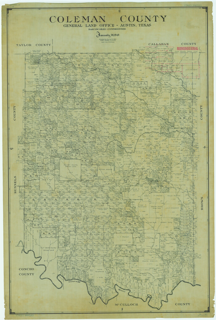1803, Coleman County, General Map Collection