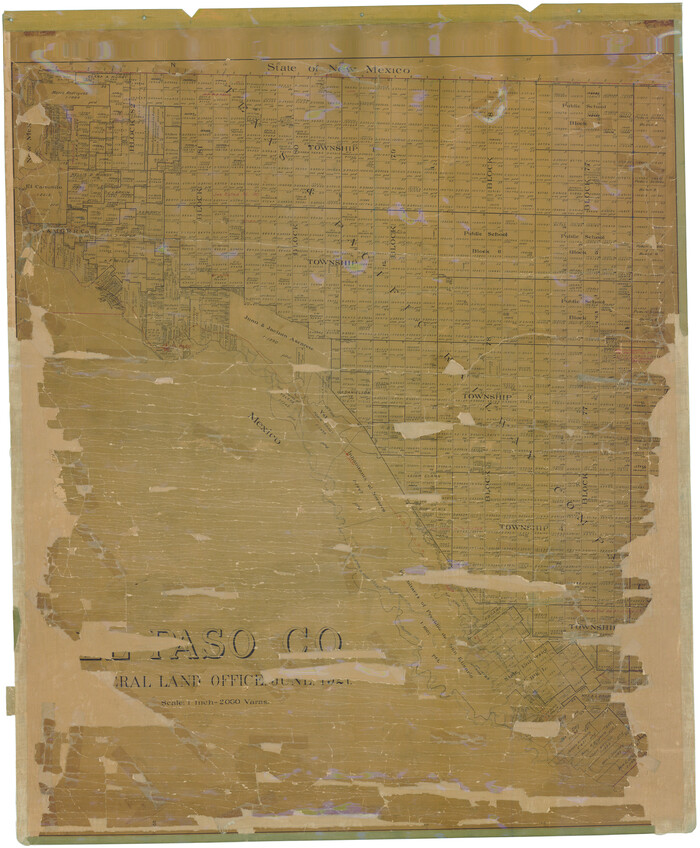 1821, El Paso Co., General Map Collection