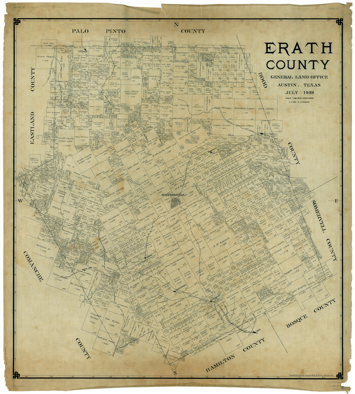 1823, Erath County, General Map Collection
