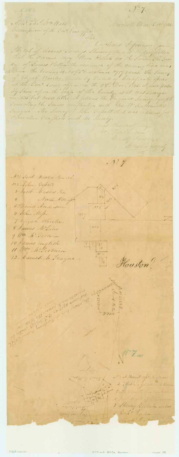 183, [Jacob Masters league and those adjoining and Surveys on Elkhart Creek], General Map Collection