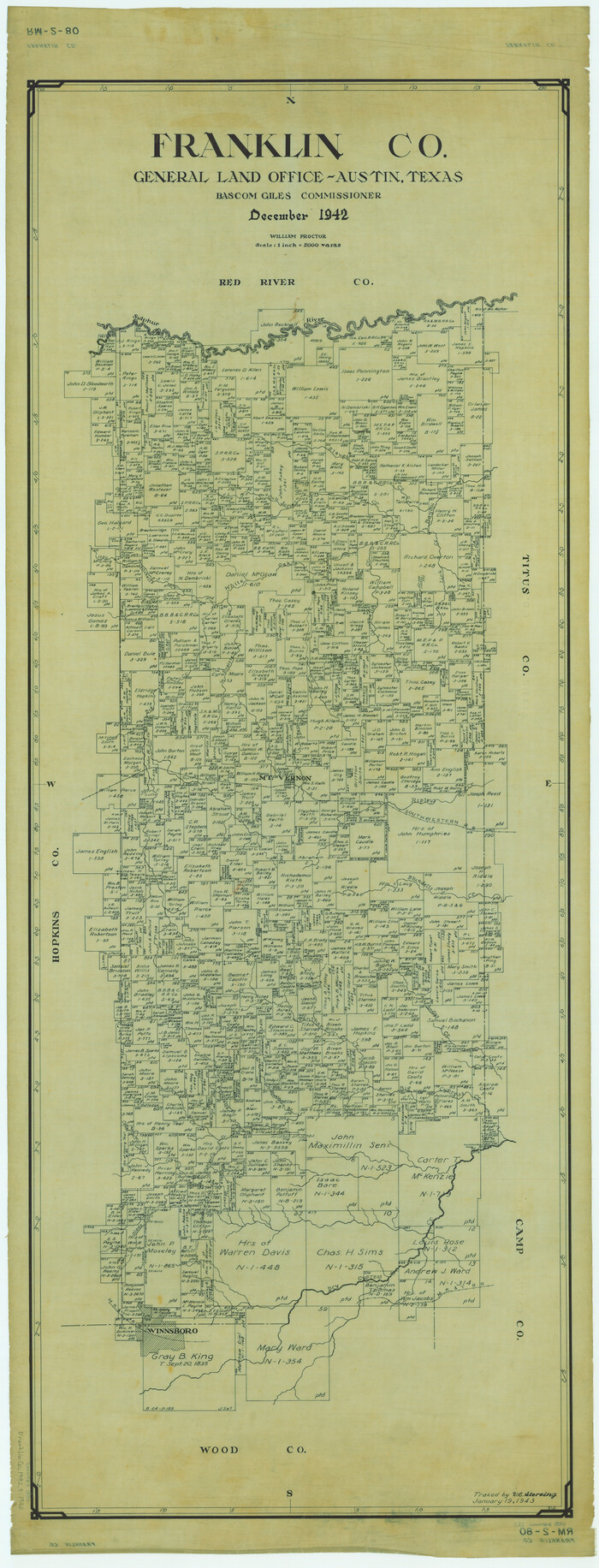1830, Franklin Co., General Map Collection