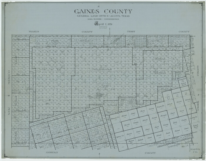 1833, Gaines County, General Map Collection
