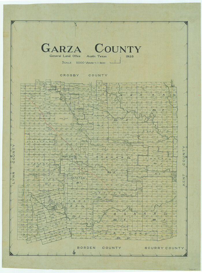 1836, Garza County, General Map Collection
