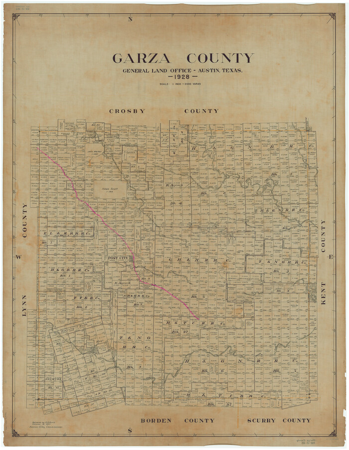 1837, Garza County, General Map Collection