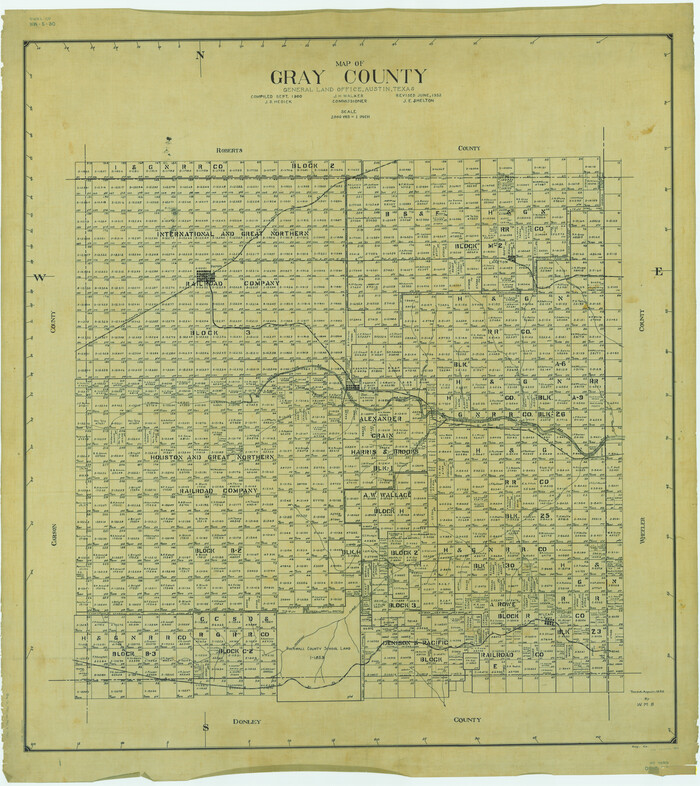 1843, Gray County, General Map Collection