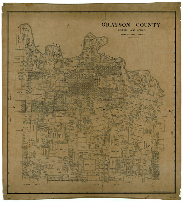 1844, Grayson County, General Map Collection