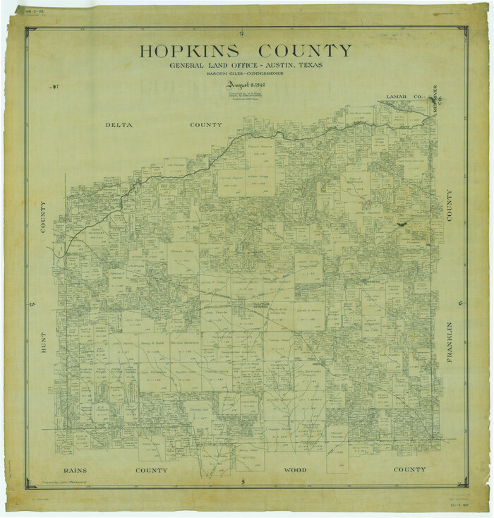 1858, Hopkins County, General Map Collection
